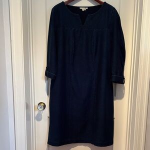 Boden stretchy pullover soft denim dress